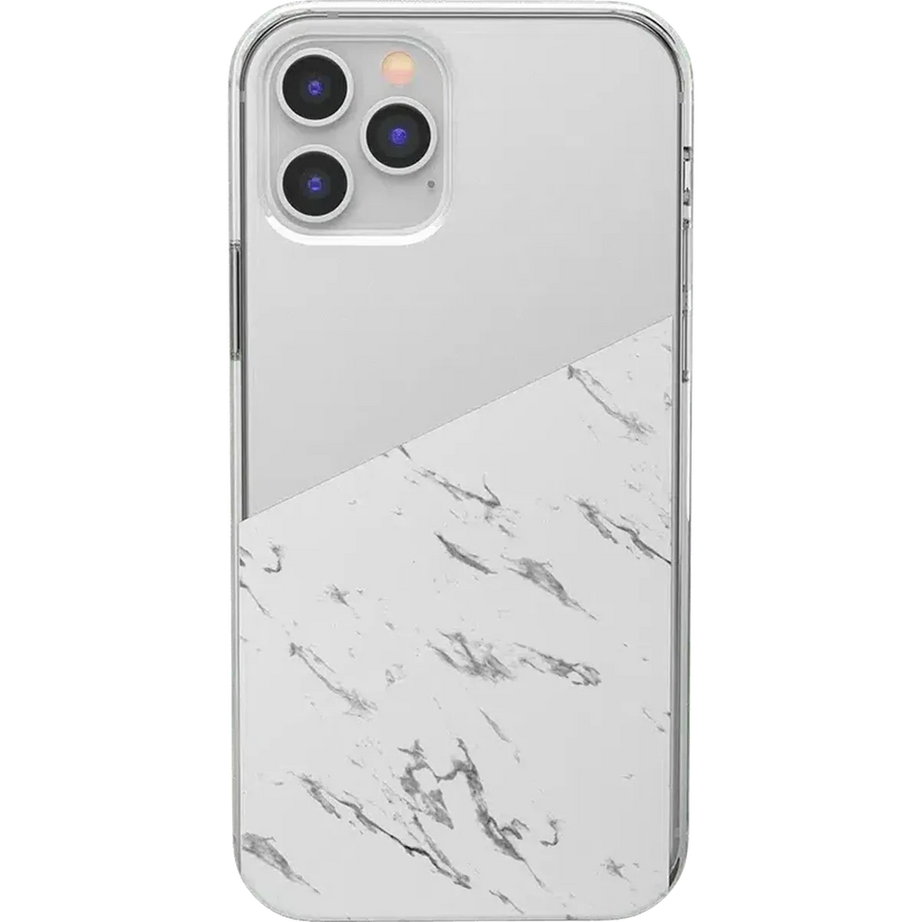 Let's Split | Half White Clear Marble Case