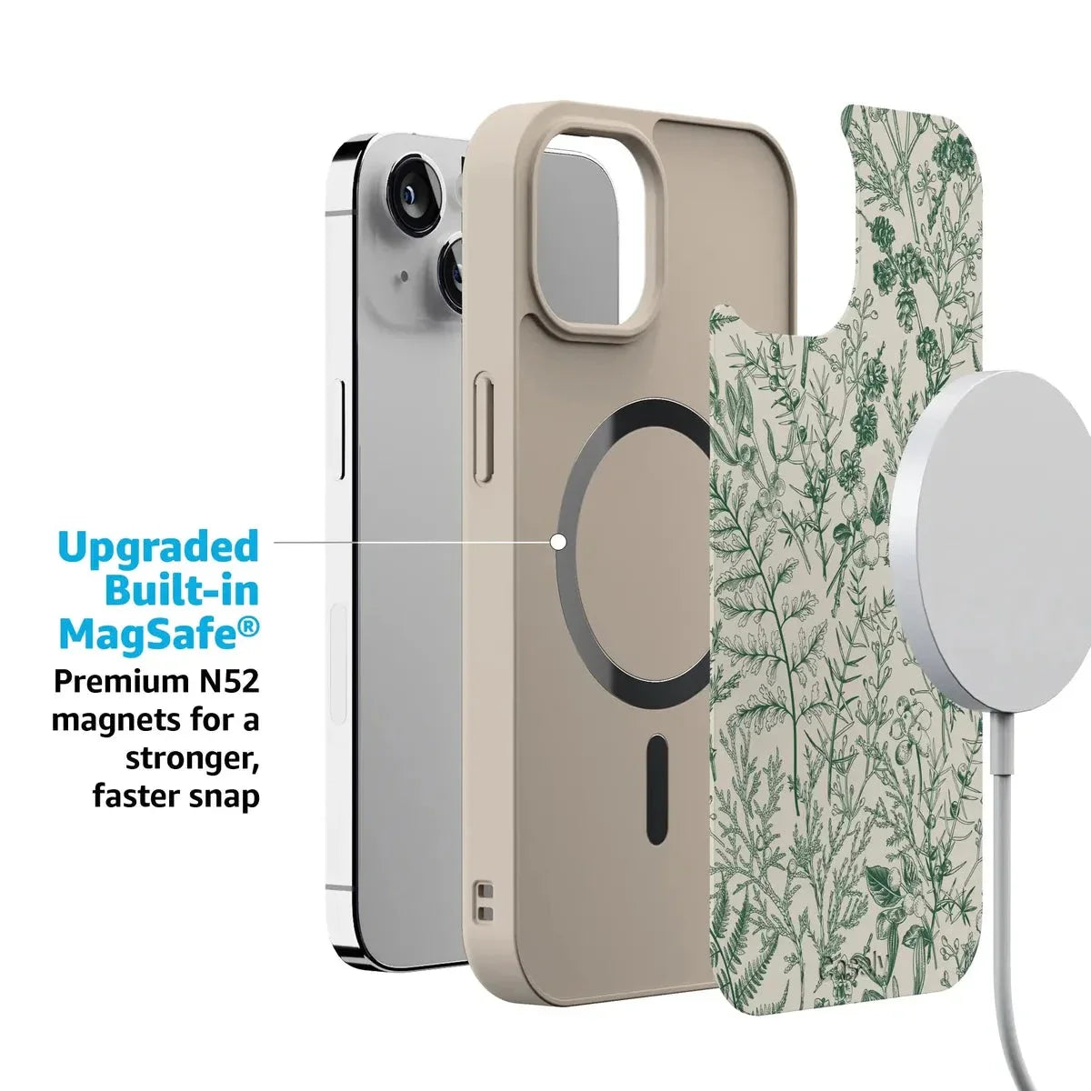 Sage Garden | Green Floral Case