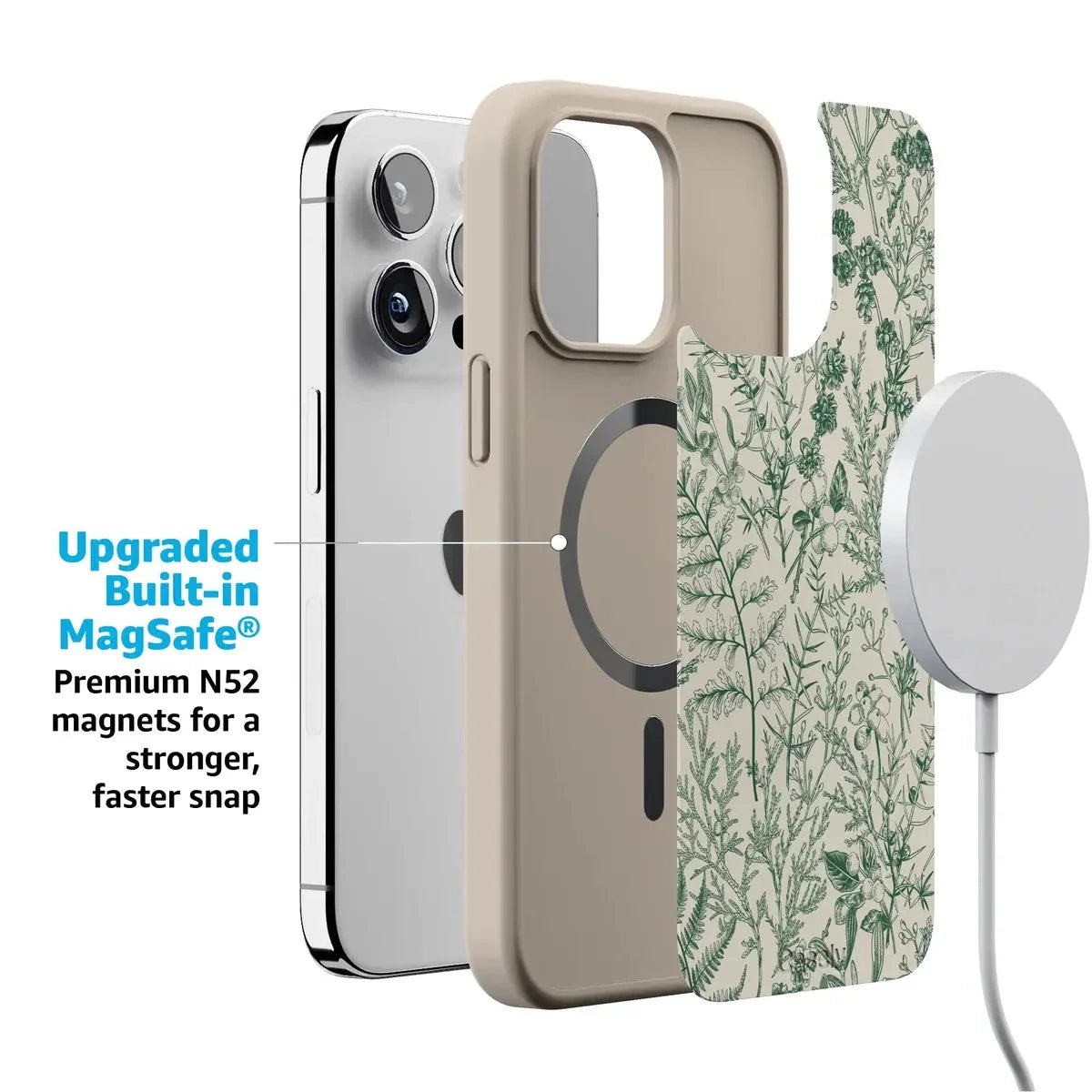 Sage Garden | Green Floral Case